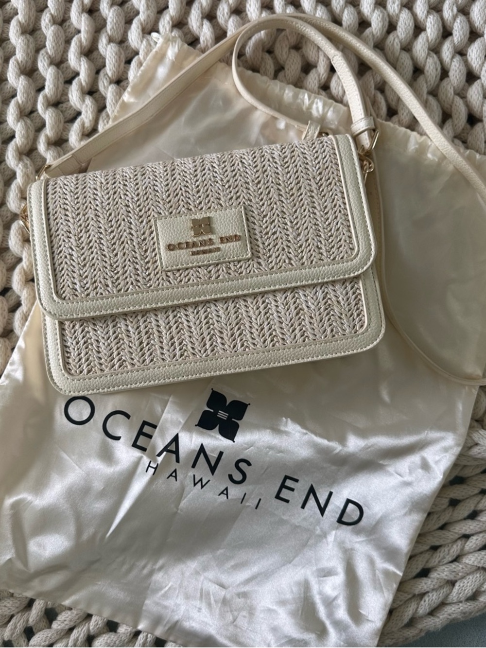 Ocean’s End Giovanni Cream Crossbody Bag